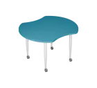 PLAYFORM 207 K modulární hravé stoly, mobilní, výška 750 mm, kovová podnož bílá, deska 25 mm, skandi